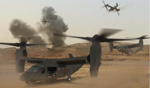 Bell and Boeing also considered to offer a tilt-rotor  design for the JMR Phase 1, based on their long cooperation on the US Navy/Air Force V-22 Osprey program. 