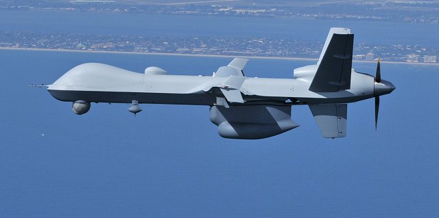 General Atomics' Guardian is a marinized verstion of the MQ-9 Reaper, designed for maritime and border patrol missions. Photo: General Atomics