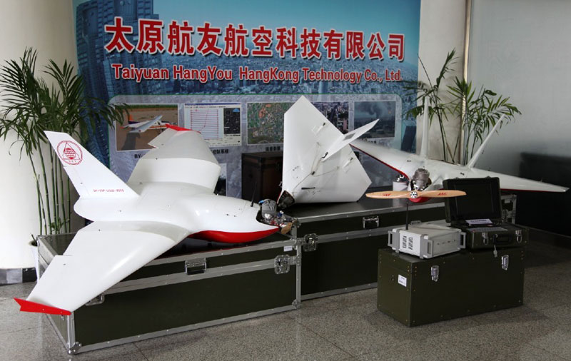 The mini drones operated by North Korea over South Korea are the SKY 09 made in China by the Taiyuan Navigation Technology company. The models operated by North Korea was equipped with a muffler, to reduce the drone's acoustic signature. Photo: Taiyuan