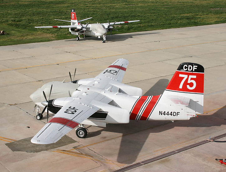 Marsh Aviation certified and implemented the conversion of 26 ex-US Navy C-1 Trader into Turbo Trader firefighters for the California Forestry and force. 