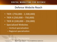 Tiered media channels in the defense sector 