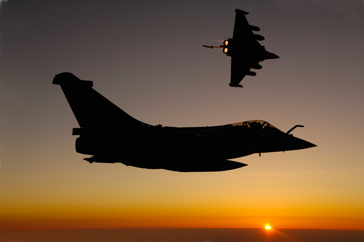 The Rafale jet fighters will soon replace MiG-21s and -27s soon to be withdrawn from service with the Indian Air Force.  Photo: Dassault Aviation