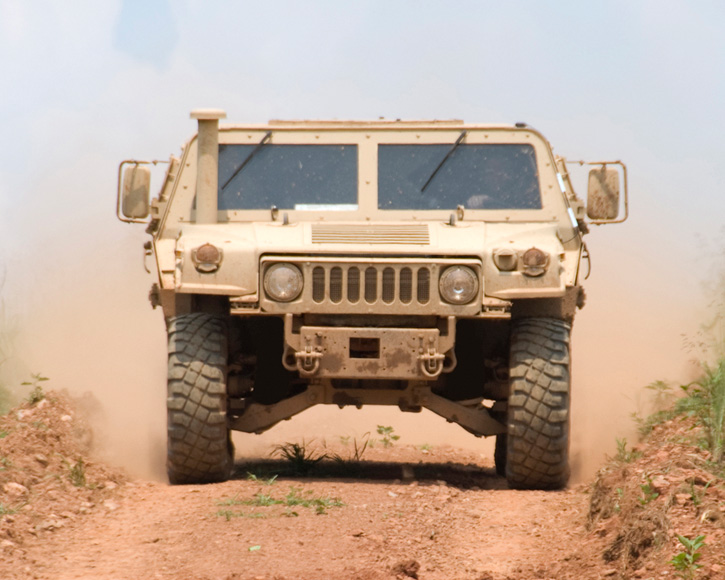 The SCTV uses the basic HMMWV chassis with significant modifications, a new steel capsule, more powerful engine and improved protection. With the SCTV modification the vehicle is heavier but also more protected and more maneuverable than an up-armored HMMWV. Photo: Textron Systems