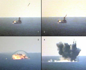 Iranian Ballistic Missile Scores a Direct Hit on a Target Ship ...