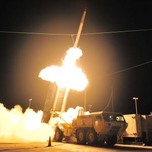 The U.S. Army Terminal High Altitude Area Defense (THAAD) missile system performed a successful intercept October 5, 2011, scoring simultaneous kills of two targets. Photo: Lockheed Martin