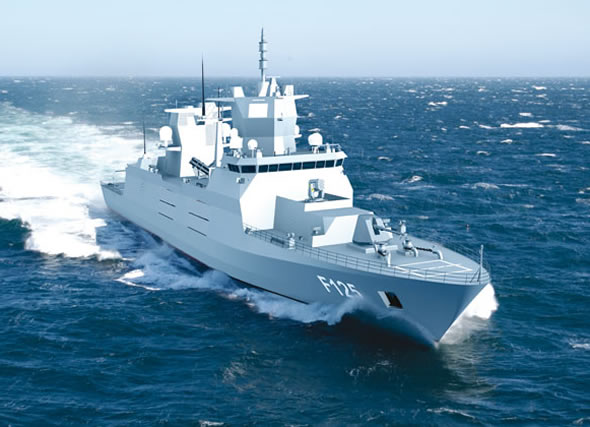 F125 class frigate for the german Navy