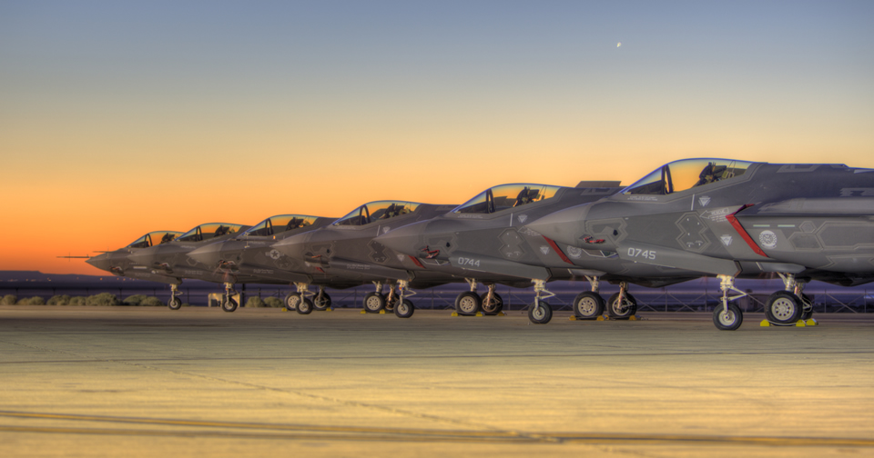 F-35 test aircraft at Edwards AFB