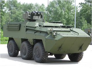 Elbit Systems ORCWS mounted the Austrian Pandur 6x6 built by Styer.