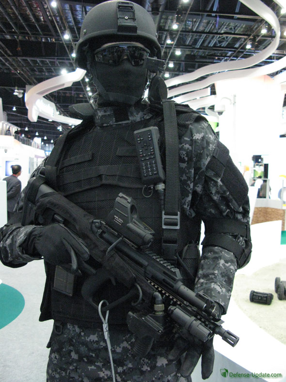 St Electroncis Displays Infantry Suits At Singapore Airshow 2012