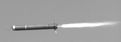 The LAHAT missile as seen in flight. Photo: IAI