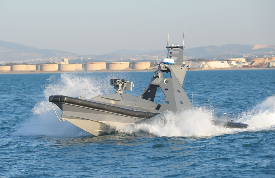 Rafael has developed two versions of Protector USVs. The nine meter version is currently operational while the later 11 meter version is undergoing seat trials. Photo: RAFAEL