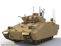 Two Ground Combat Vehicles (GCV) models, developed by BAE Systems / Northrop. Artis is a member of this team, responsible for APS. Photo: BAE Systems