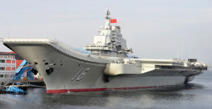 Liaoning (ex- Varyag) prior to its commissioning to People's Liberation Army Navy (PLAN) service on Sept 25, 2012. 