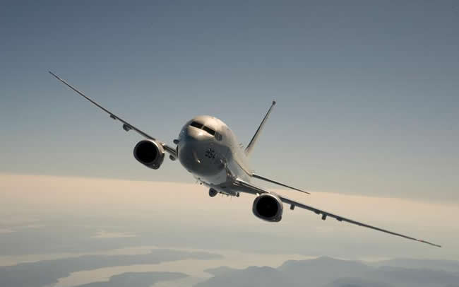 P-8A Poseidon in flight. Photo: Boeing