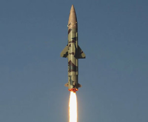 Prithvi 2 missile launched