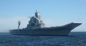 Vikramaditya sailing to the White Sea on its sea trials
