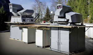 The two separated lasers, a 30kW and 20kW emitters employed Beam Superimposing Technology to deliver the combined 50kW effect to defeat the targets.According to Rheinmetall, the same technique can be used to ramp up power to 100kW level.