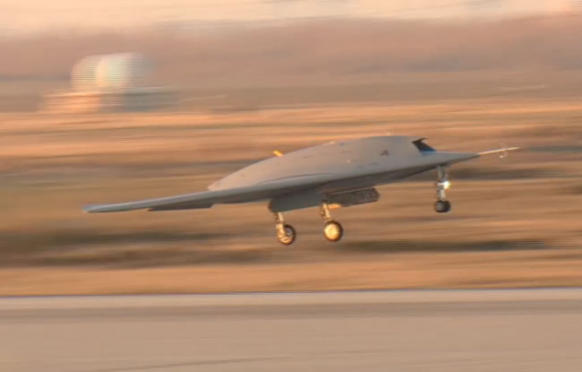 nEURON takes off on its first flight from Isters, December 1, 2012. Photo: video via Dassault Aviation