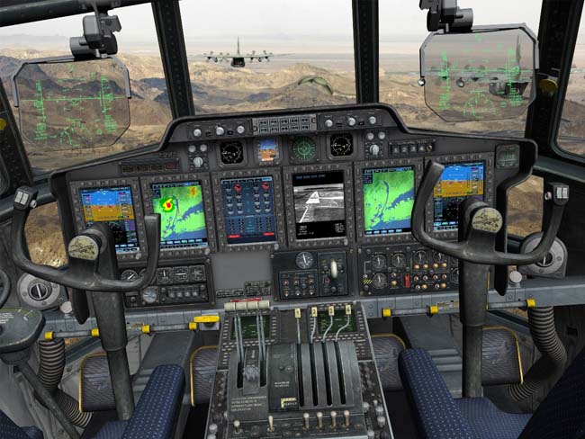Part of the IAF C-130H upgrade will include the integration of an advanced glass cockpit which has already been implemented in other transport aircraft. Photo: Elbit Systems