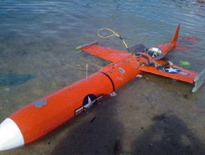 A suspected American BQM-74E target drone is brought ashore off Masbate Island in Central Philippines.