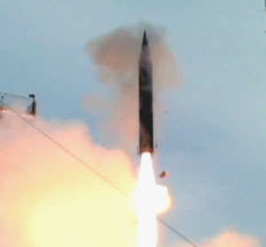 Arrow-3 launched on its first exoatmospheric test flight today. Photo: IMOD