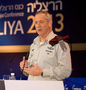 Lt. General Benny Gantz, IDF Chief of Staff. Photo: Herzlia Conference