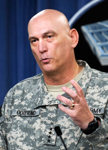 General Odierno wearing the UCP uniform. Photo: US Army