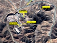 The target: Iranian uranium enrichment deeply burried underground site at Fordow. Photo: 