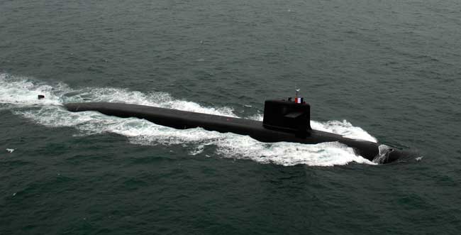 Vigilant is a  Triumphant class nuclear powered ballistic missile submarine (SSBN) built by DCSN the submarine was commissioned in 2004. Photo: DCSN