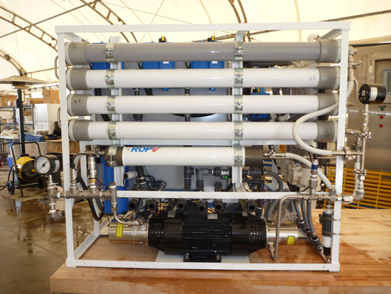 prototype water desalination system developed for DARPA by Teledyne Scientific Company. Photo via DARPA