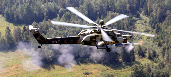 Mi-28N at a firing range in Russia. Photo: RHC