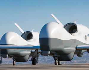 The first MQ-4C Triton maritime surveillance drones were recently delivered to the US Navy. Photo: Northrop Grumman