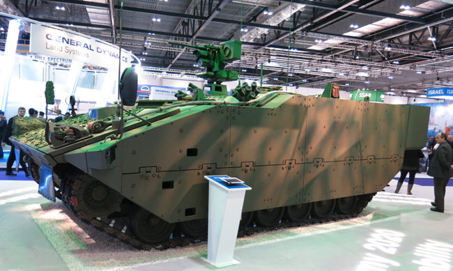 FRES SV was shown by General Dynamics at the DSEI 2013 event