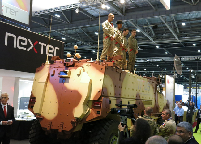 Nexter unveils the new 6x6 Titus armored combat personnel carrier