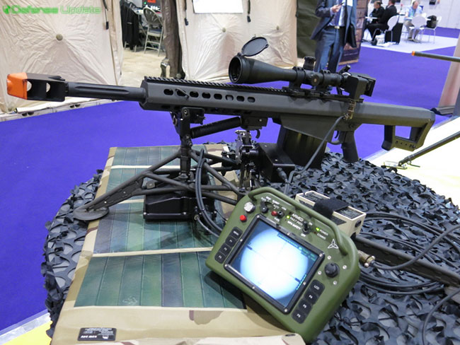 This remote control kit controls a long range sniper rifle from via cable, using battery pack recharged by solar panel, the unit sustained an unlimited mission cycle, supporting snipers on extended missions, enabling the sniper team to monitor their weapons and observation gear from a remote, safe position. 