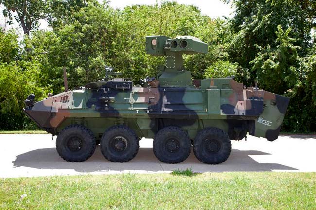 U.S. Marine Corps Light Armored Vehicle Anti-Tank (LAV-AT) weapon system. Photo: Raytheon
