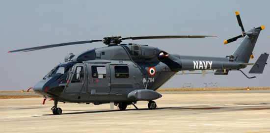 ALH Dhruv configured for naval operations. 