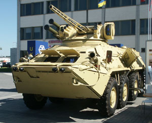 Ukrainian BTR-3E1M in desert camouflage.