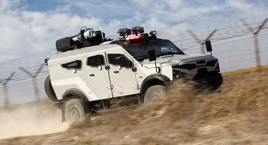 Plasan Security Solutions has integrated and customized security vehicles for a wide range of paramilitary and homeland security applications. Photo: Plasan