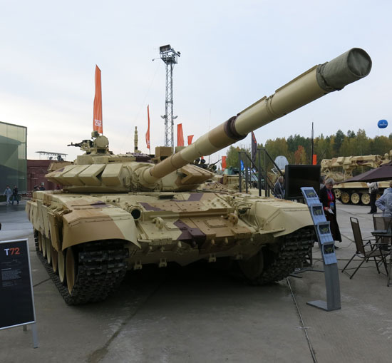 T72B1 displayed at the recent RAE 2013 arms exhibition at Nizhny Tagil. Photo: Noam Eshel, Defense-Update