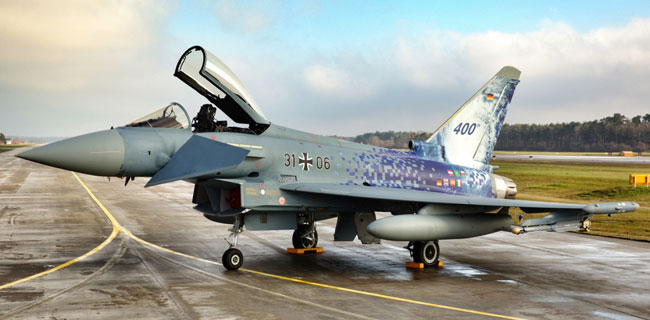 400th Typhoon delivered to the German Air Force, December 4th 2013 at Manching, Bavaria. Photo: Andreas-Zeitler, via Eurofighter