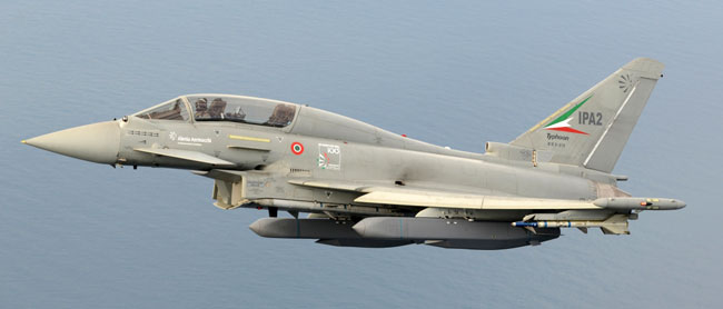 The Eurofighter Typhoon test force recently embarked on flight testing of two MBDA standoff weapons - the Storm Shadow and Taurus KEPD-350, both will be introduced to operational service within two years time. Photo: Caliaro, via Eurofighter