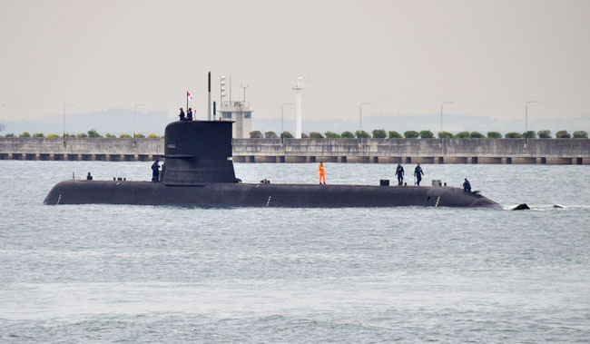 RSS Archer is the lead submarine of the Archer Class commissioned with the the Singapore Navy this year. Photo BQ-T via Flickr 