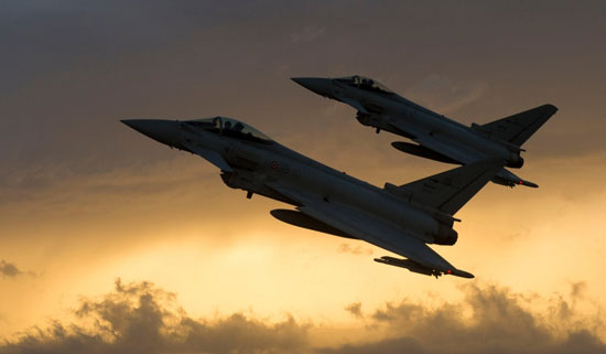 Italian Eurofighter Typhoons at Gioia del Colle.  400 Typhoons have been delivered to customers in Europe and the Middle East to date. Photo: Eurofighter / Planefocus
