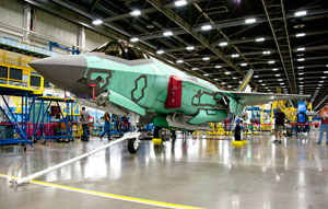 The 100th F-35 rolls out of the Fort Worth, Texas, factory in September 2013. Photo: Lockheed Martin