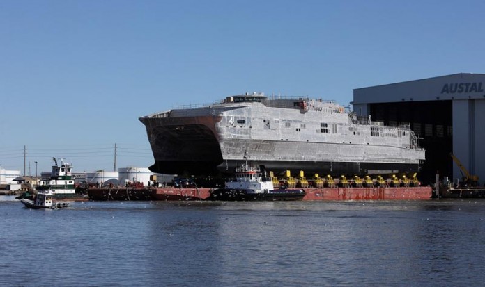 Austal Launches USNS Fall River (JHSV 4) - Defense Update: