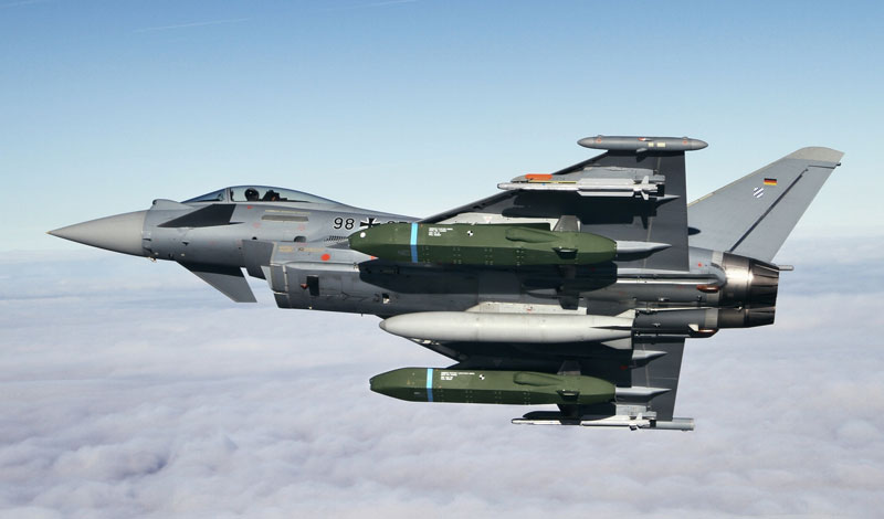 Typhoon begins flight tests with Taurus KEPD 350 missiles. Photo: Airbus Defence (Eurofighter)