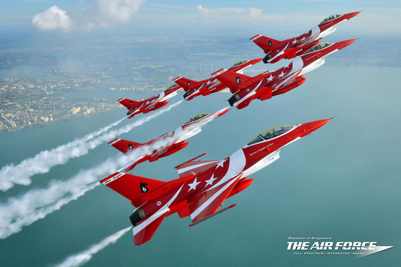 The Black Knights have recently been re-formed, and will perform at the upcoming Singapore Airshow, to be held at the Changi Exhibition Centre from 11-16 February 2014. Photo: Republic of Singapore Air Force/Photo by Katsushiko Tokunaga (DACT).