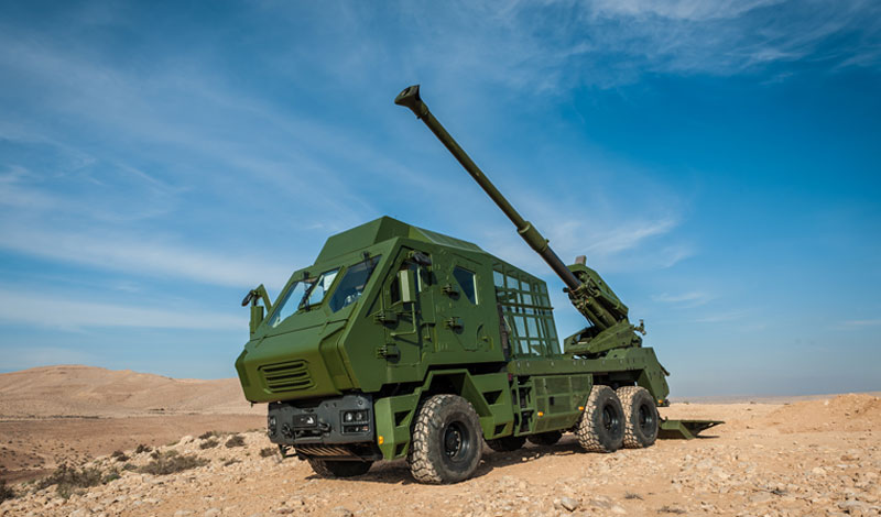 The new 6x6 configuration of the ATMOS was designed to address the Thai Army requirements. Photo: Elbit Systems