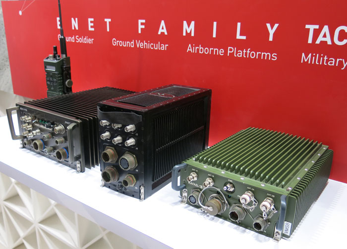 RAFAEL BNET Family systems are modern software defined radio modules enabling high capacity data transfer and voice communications. Photo: Tamir Eshel, Defense-Update